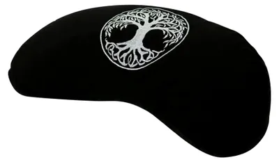 Produktbild von Yogakissen in Schwarz für eine angenehme und unterstützende Yoga- und Meditationspraxis