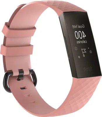 Produktbild von Strap-it Fitbit Charge 3 Armband Silikon (Rosa) - Große: S/M