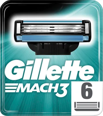 Produktbild von Gillette Mach3 Rasierklingen für Männer, 6 Stück