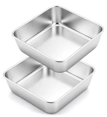 Produktbild von Quadratische Kuchenform Springform Backform - 16 cm - 2 Stück - Set
