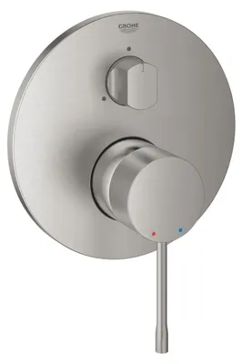 Einhand-Mengkraan mit 3-Wege-Umstellung, Edelstahl, Wandmontage