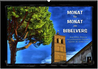 Produktbild von Monat für Monat ein Bibelvers (Wandkalender 2025 DIN A2 quer), CALVENDO Monatskalender