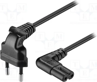 Produktbild von 1x Kabel schwarz PVC 250V 97344 Computerversorgungskabel und universelle 0,7m