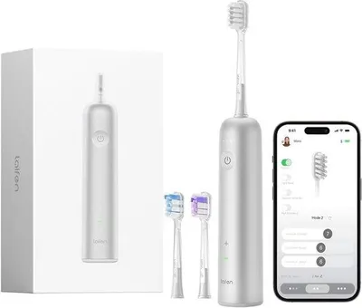 Immagine prodotto di Spazzolini elettrici per adulti - 3 testine, impermeabili, ricaricabili, spazzolini da viaggio