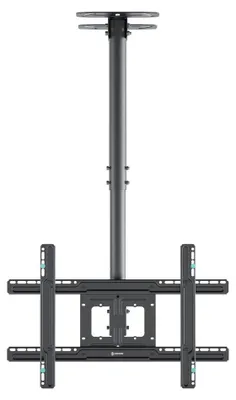 Immagine prodotto di ONKRON N2L-B Supporto da soffitto orientabile e inclinabile per schermi da 32" a 80", max 68 kg, nero