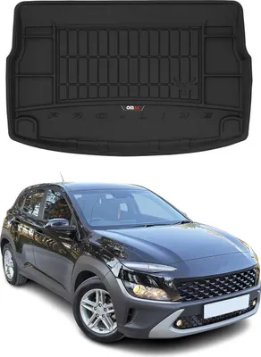 Immagine prodotto di Tappetino per bagagliaio per Hyundai Kona 2017-2022, nero, in TPE