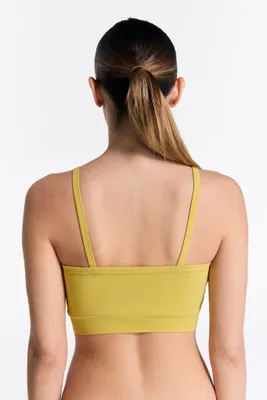 Produktbild von Nachhaltiges Sport-Bustier aus weicher Biobaumwolle mit sportlicher Passform und breitem Bündchen