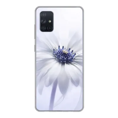 Produktbild von MuchoWow® Handyhülle Schutzhülle Hülle für Samsung Galaxy A71 Blume - Abstrakt - Weiß Silikon Softcase Handy Hülle - Kartenbesitzer