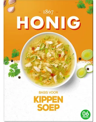 Image de Soupe de poulet au miel Kippensoep et au miel, 53g – soupe aromatique et rapide