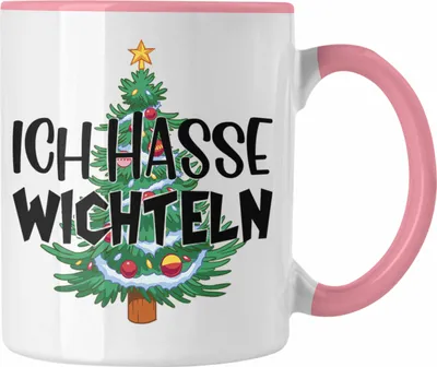 Produktbild von Trendation - Schrott-Wichtelgeschenk für Frauen Kollegen Geschenk Wichteln Weihnachten Ich Hasse Wichteln Geschenkidee Schrottwichteln (Rosa)