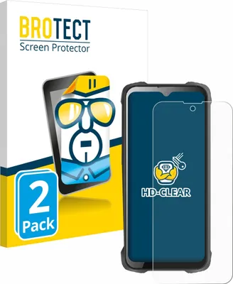 Produktbild von 2x Für Cubot King Kong 9 Schutzfolie BROTECT Displayschutz Display Schutz Folie Klar Transparent