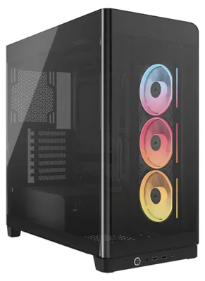 Zdjęcie produktu dla Corsair CC-9011316-WW CORSAIR Geh Midi 4500X LX RGB Tempered Glass Black