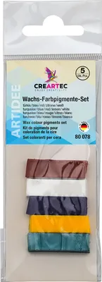 Produktbild von Artidee Creartec Wachs-Farbpigmente Set, 5 Farben, Germany