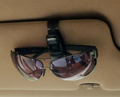 Produktbild von CHPN - Sonnenbrillenhalter - Sonnenbrillen - Autoklemme für Sonnenbrillen - Sonnenblendenklemme - Klemme für Sonnenblende - Schwarz - Universal