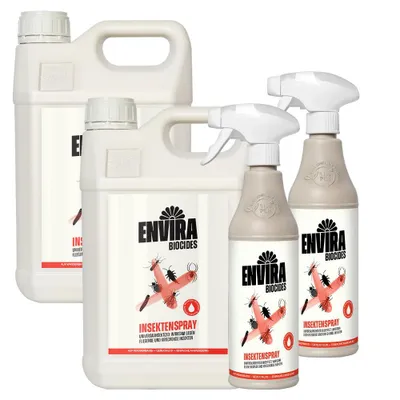 Produktbild von Envira Zecken Abwehrspray im Nachfüllpack 2x5L+2x500ml