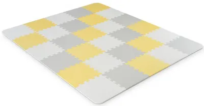 Image de Tapis de jeu doux KinderKraft - Luno, jaune