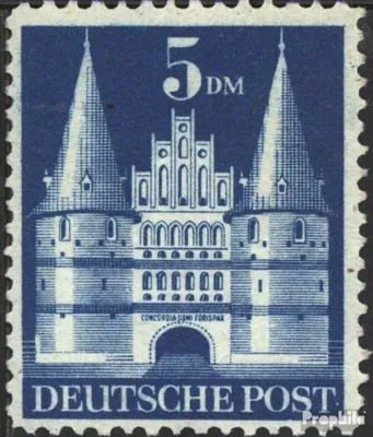 Produktbild von Briefmarken Bizone (Alliierte Besetzung) 1948 Mi 100Y I B gestempelt Bauten