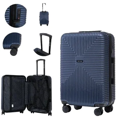 Image de Valise, matériau écologique, serrure TSA, bleu