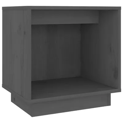 Produktbild von Nachttisch Grau 40x30x40 cm Massivholz Kiefer
