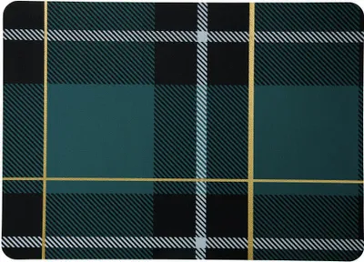 Produktbild von ASA Selection tartan Tischset Petrol, Platzmatte, Platzdeckchen, Kunstlederoptik, Türkis, 33 x 46 cm, 7890420