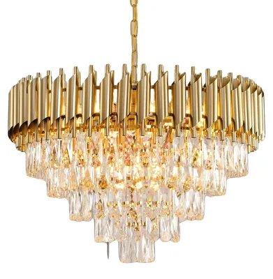 Obrázek produktu pro Lustr, moderní design, stmívatelné, nastavitelné, zlatý, 300 W