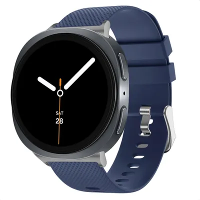 Produktbild von imoshion Flexibles Silikonarmband für Samsung Galaxy Watch 8 (40/44mm) / Classic (46mm) - Dunkelblau