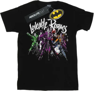 Productafbeelding van DC Comics - "Loveable Rogues" T-shirt voor heren, model BI14706 (maat L), zwart
