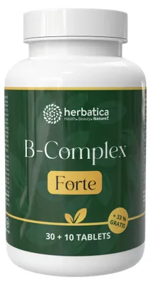 Obrázok produktu pre B-Komplex Forte - 40 tabliet - Herbatica