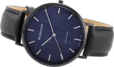 Produktbild von Rubicon Herrenuhr am Band RNCE48 schwarz/blau