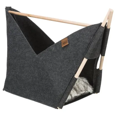 Zdjęcie produktu dla TRIXIE jaskinia dla kota Elise 63x44x30 cm filc antracytowy