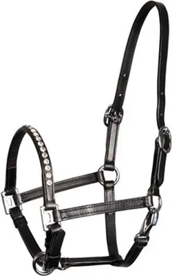 Immagine prodotto di Cavallo Harry´s Crystal Leather Halfter Schwarz Pony / Foal Schwarz Pony / Foal