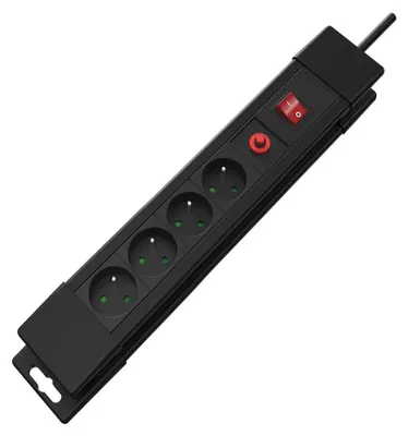 Immagine prodotto di Multipresa Perel a 4 prese, tipo E, 1,5 m, 3500 W, con interruttore
