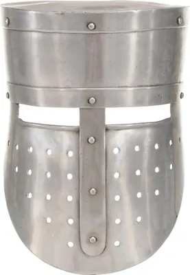 Obrázek produktu pro vidaXL Středověká rytířská helma Antique Replica LARP Silver Steel