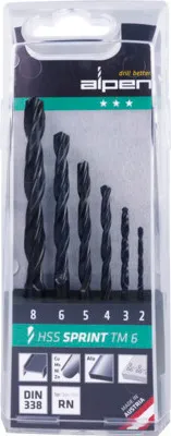 Produktbild von HSS Metallbohrer Set Alpen 6-tlg