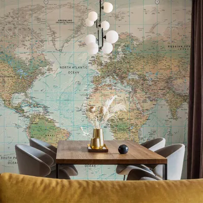 Produktbild von Vlies Fototapete - Beautiful World 150x105 cm Karten k-A-0091-a-d