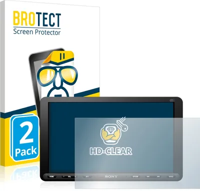 Produktbild von 2x Für Sony XAV-AX8050D Schutzfolie BROTECT Displayschutz Display Schutz Folie Klar Transparent