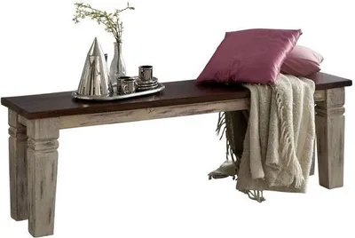 Immagine prodotto di MASSIVMOEBEL24 | CASTLE-ANTIK #146 Panca in legno di acacia / mango - cerato 140x35x45