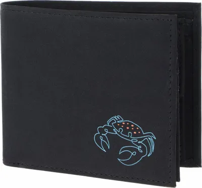Produktbild von oxmox Geldbörse New Cryptan RFID Protect Querscheinbörse Crab Print Cyan Black schwarz