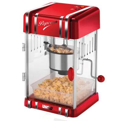 Obrázok produktu pre Popcornovač UNOLD Retro 48535 červený metalický s 2 odmerkami 300W