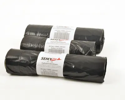 Produktbild von 100x Müllsäcke Zugbandsäcke Kehrichtsäcke 110 Liter Typ 100+ schwarz