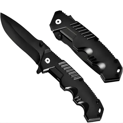 Produktbild von Schwarzes Outdoor Klappmesser JF-39393 – Kompakt & Sicher KP39393
