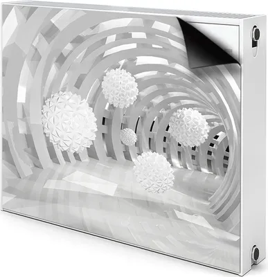 Produktbild von Magnet Heizung Verkleidung Abdeckung Heizung Heizkörperabdeckung 100x60 cm - Abstraktion, 3d, Tunnel