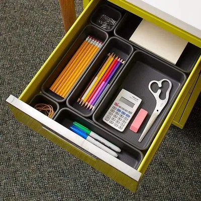 Produktbild von 8 Stück Schubladen-Organizer, Kunststoff-Schubladen-Organizer, Badezimmer-Make-up-Organizer, Büro- und Hausschubladen-Organizer, Aufbewahrungsbox