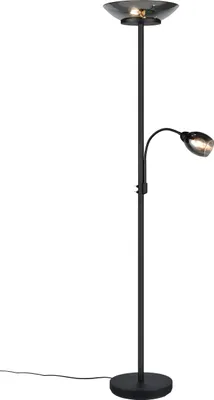 Produktbild von Trio Deckenfluter Erzwo Ø 28 x 180 cm warmweiß schwarz matt