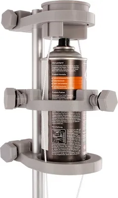 Produktbild von Axis Line Sprühdosenhalter 2.0 für Teleskopstange mit Seilzug universal, Spraydosen wie Farbe, Gift, Öl, Rauchmelder Prüfgas, Ungeziefer etc Teleskop-