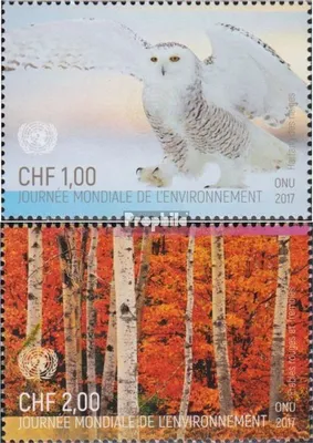 Produktbild von Briefmarken UNO - Genf 2017 Mi 1008-1009 (kompl.Ausg.) postfrisch Tag der Umwelt