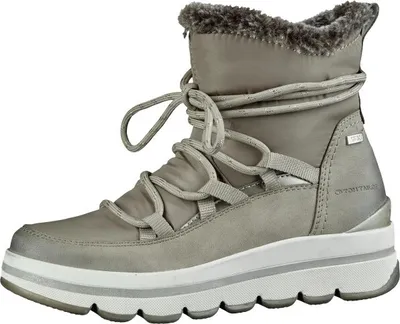 Produktbild von TOM TAILOR, warme Damen Synthetik Snow Boots in beige, molliges Warmfutter, wasserabweisende Tex Ausstattung