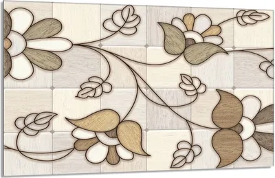 Produktbild von Glasschutzplatte für den Herd 80x52 Mosaik