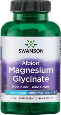Produktbild von Albion Chelatisiertes Magnesiumglycinat 133 mg 90 Kapseln Swanson Health Products