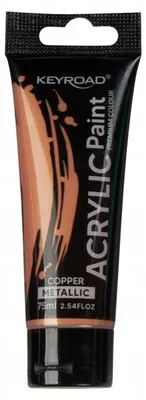 Produktbild von KEYROAD Metallic Acrylfarbe 75ml Tube Kupfer